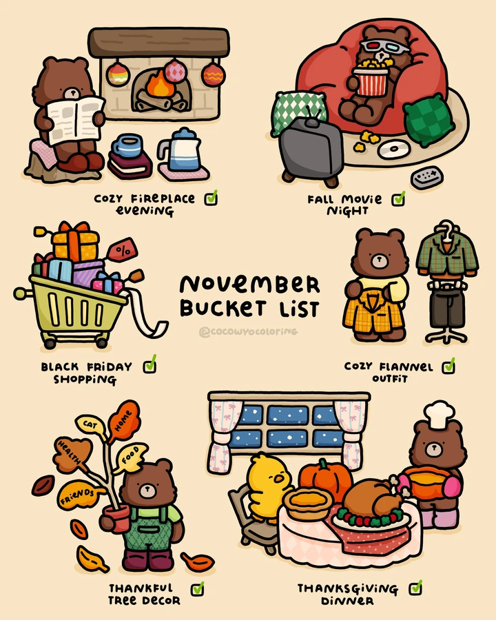 Een freebie voor de bucketlist van november