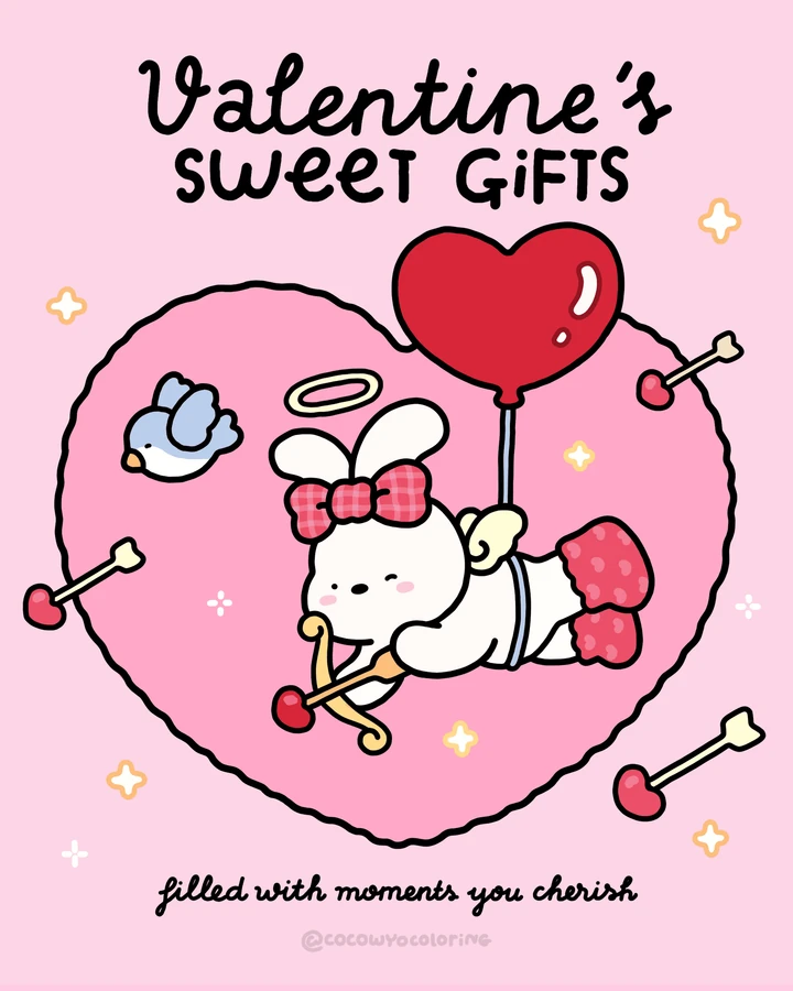 Een lief Valentijnscadeau om mee te kleuren